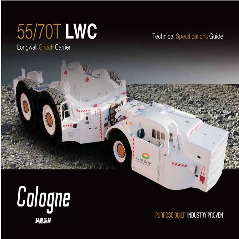 55/70T LWC Longwall Chock Carrier 10 Km/Hr 20 Km/Hr Per le operazioni sotterranee nelle miniere di carbone