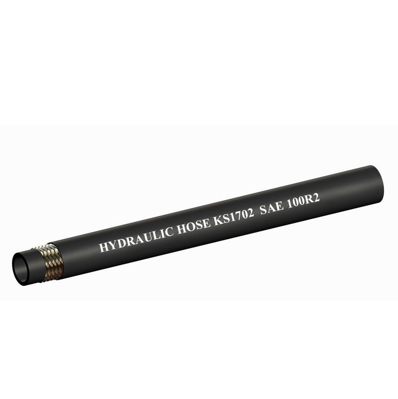 Il tubo di gomma flessibile rinforzato con filo di gomma soddisfa le norme SAE 100R2 e EN 853 2SN