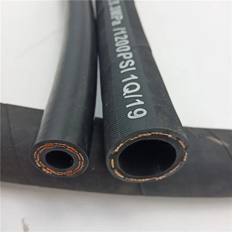 Flessibile tubo di gomma multiuso tubo di ritorno dell'olio R3 R6 tubo idraulico intrecciato a fibre