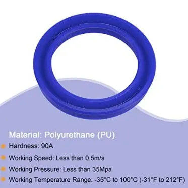 KELONG Polyurethane Hydraulic Rod Seals UHS/UN ID6-200mm U Type Seal Seals per pistoni