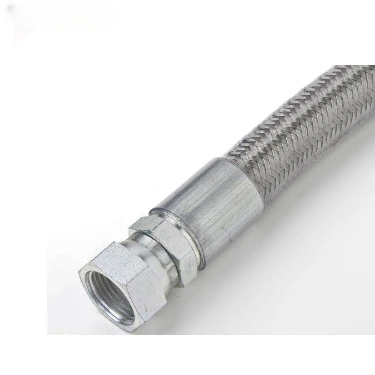 PTFE nero argento tubo di linea di combustibile intrecciato in acciaio inossidabile tubo di combustibile intrecciato in acciaio