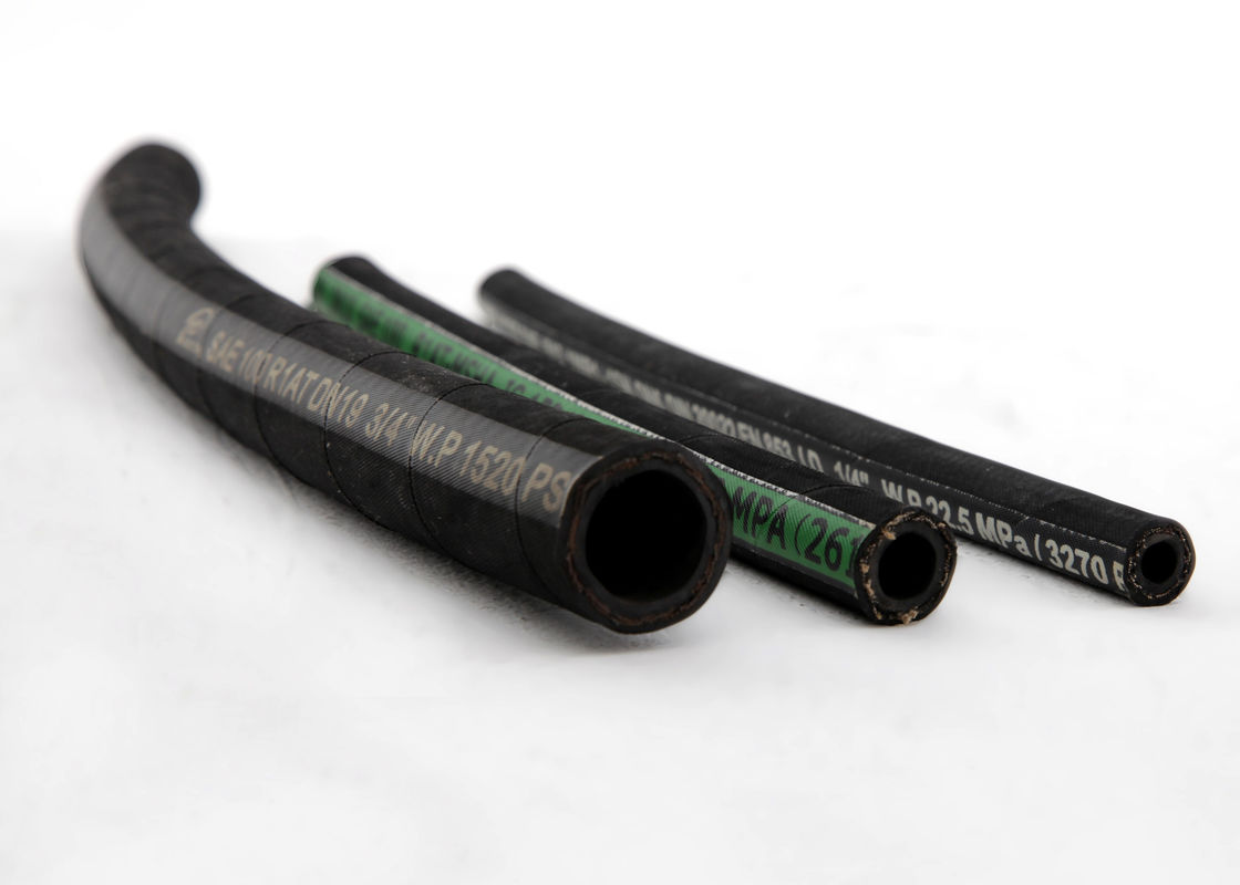 Flessibile DIN EN853 1SN tubo di gomma intrecciato con filo d'acciaio per olio idraulico biodegradabile